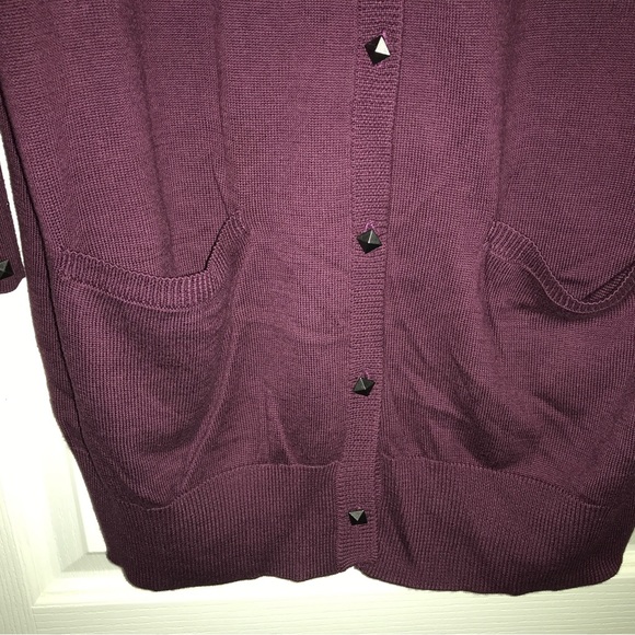 Women's Wine Long Cardigan by Jen Rade Size 2X - Picture 3 of 5